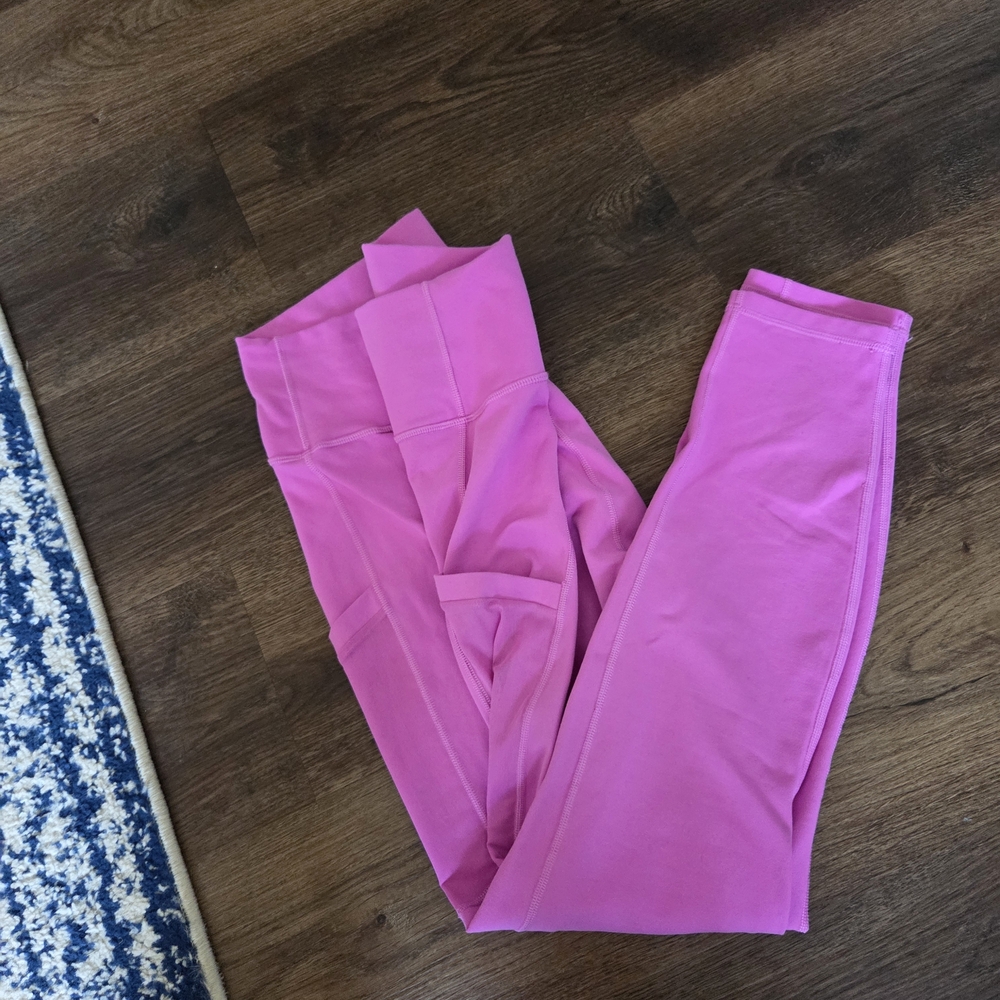 Fabletics Pink High-Waisted Leggings - Picture 5 of 5